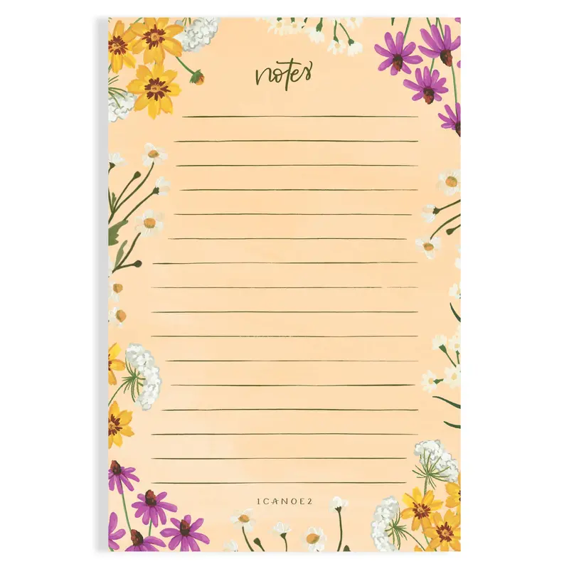 Vintage Blooms Floral Theme Notepad Set 1