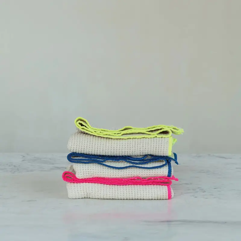 Waffle-Weave Organic Cotton Tea Towels 1