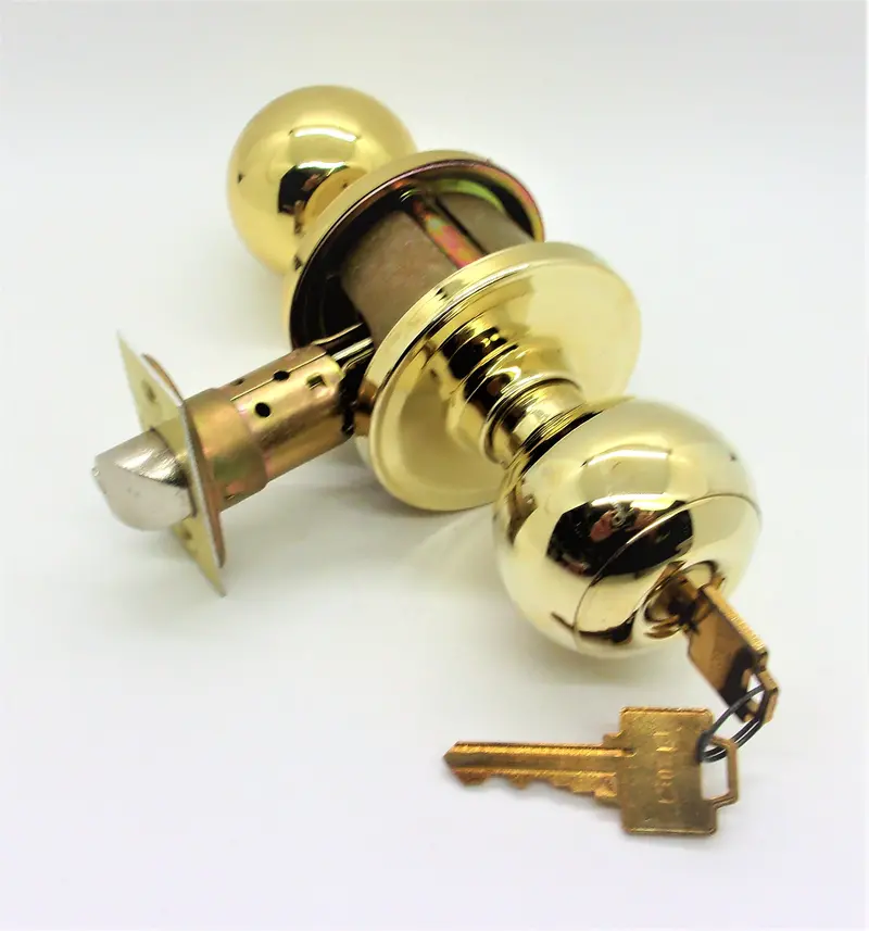 Weiser Huntington Keyed Entry Lever Set – Bright Brass, 500 Series #500H3Kdcckbx 1