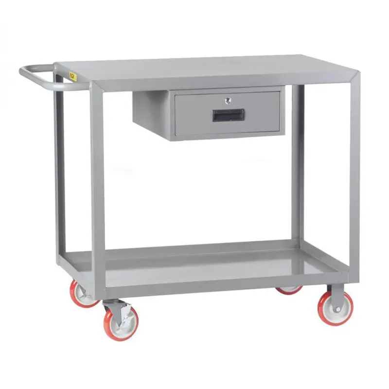 Welded Service Cart With Integrated Drawer 1