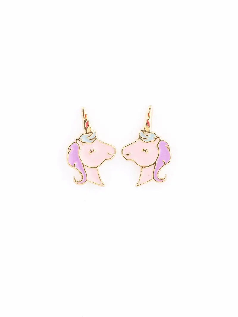 Whimsical Unicorn Stud Earrings – Playful Statement Jewelry 1
