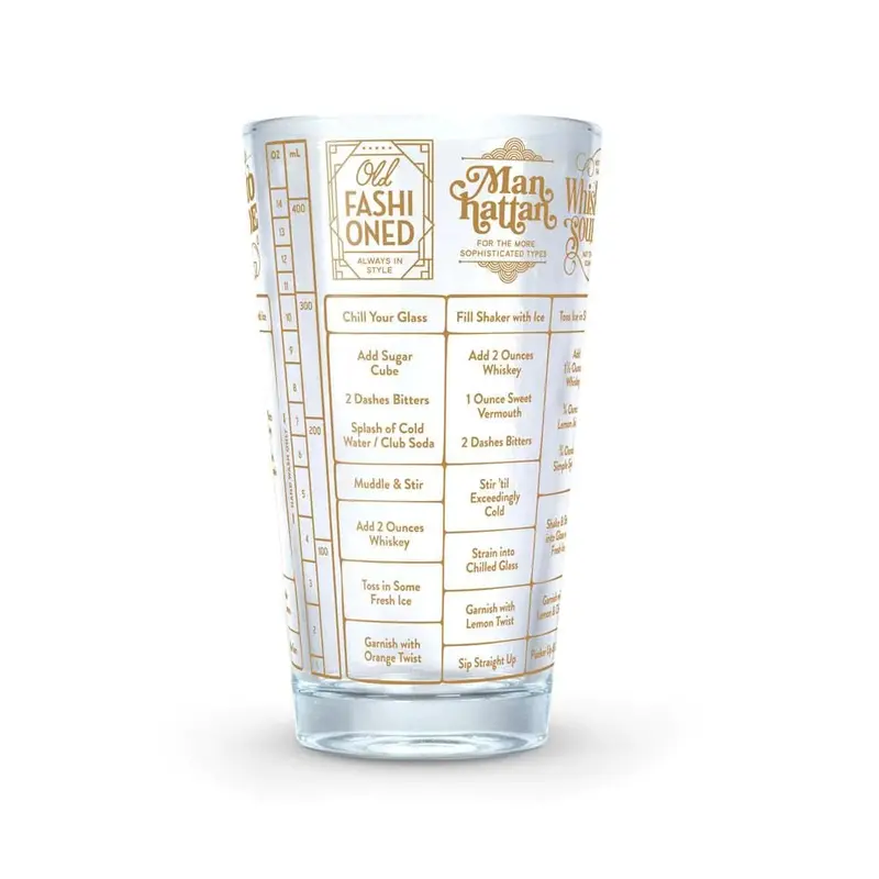 Whiskey Cocktail Measuring Glass – Good Measure Collection 1