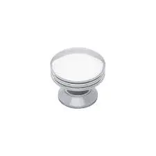 Wide-Base Polished Chrome Cabinet Knob – Traditional Round Design #Pn0830W-Pc-C 1