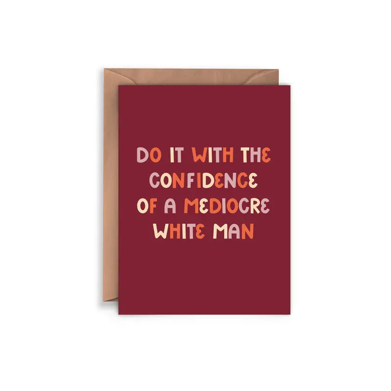 Witty Satirical Greeting Card For Self-Aware Men 1