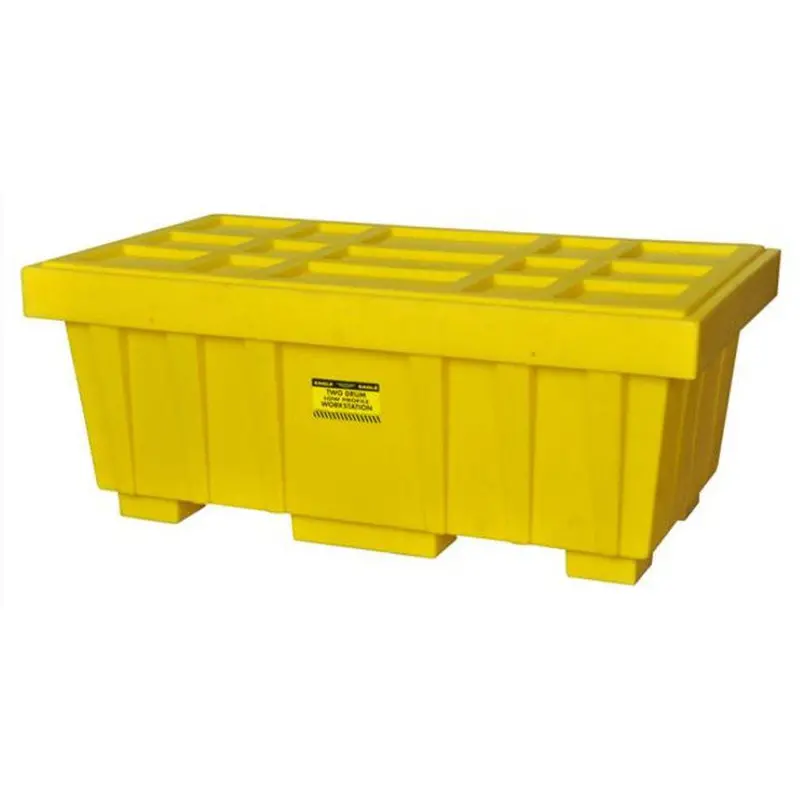Yellow 110-Gallon Spill Kit Storage Box With Lid 1