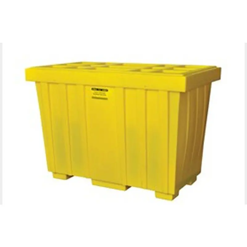 Yellow 220-Gallon Spill Kit Storage Box With Lid 1