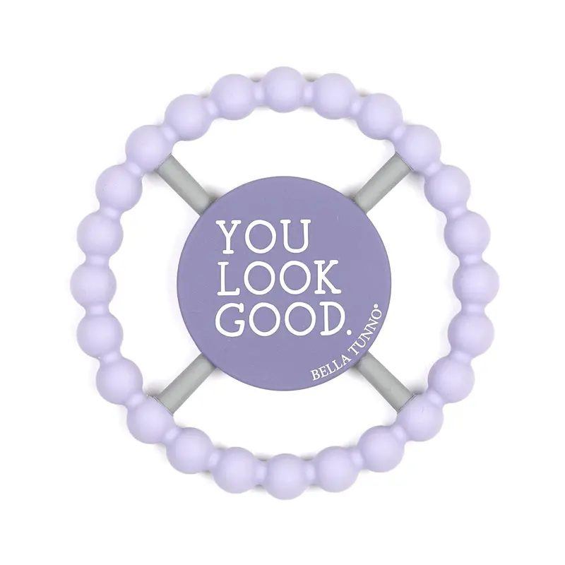 'You Look Good Happy' Silicone Teether 1