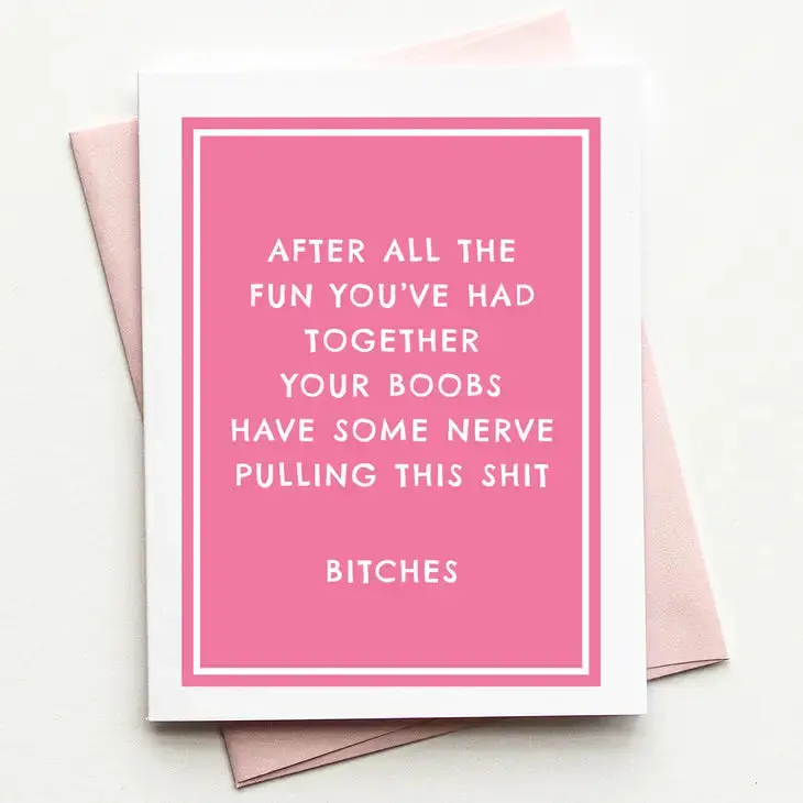 Your Breasts Have Feeling Card 1