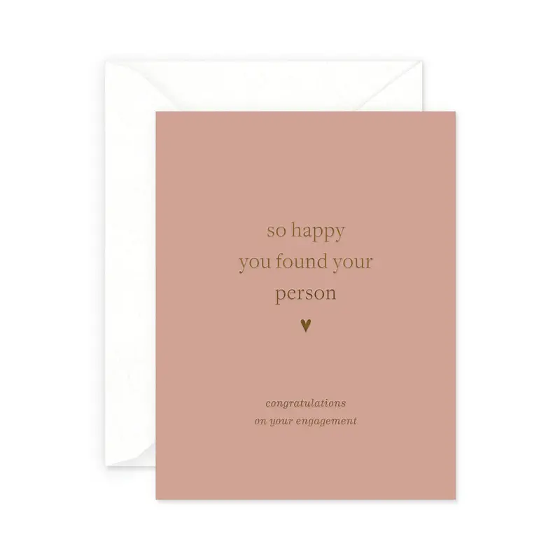 Your Person: Romantic Engagement Keepsake Card 1