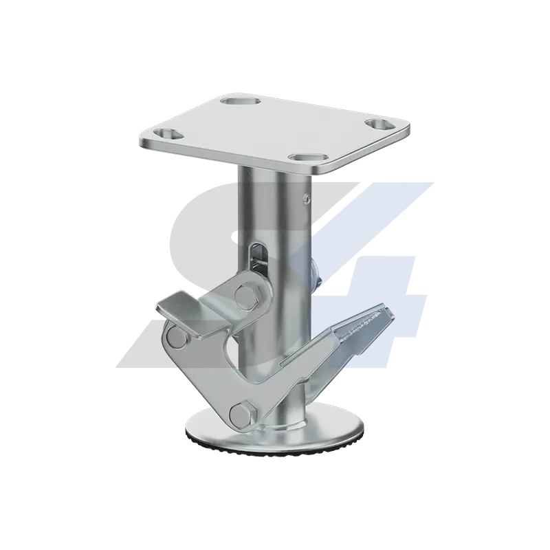 Zinc Pedal-Actuated Floor Lock – Top Plate Mount – Model F001.012 1