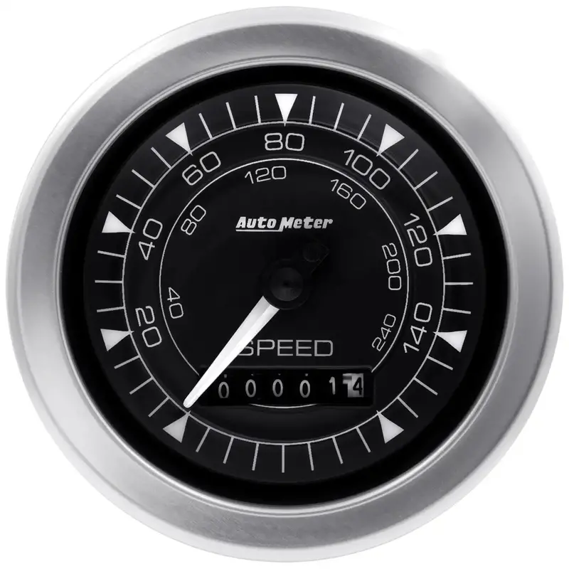 Autometer 8188 Programmable Speedometer – 3-3/8 Inch, 160 Mph, Electronic Chrono Display 1