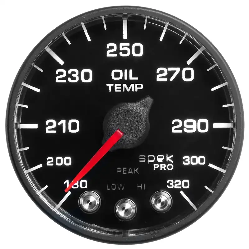 Autometer P553328-N1 Oil Temperature Gauge – 2-1/16 Inch Dial, 180–320°F Range, Includes Ecu Interface & Spek Nl Connectivity 1