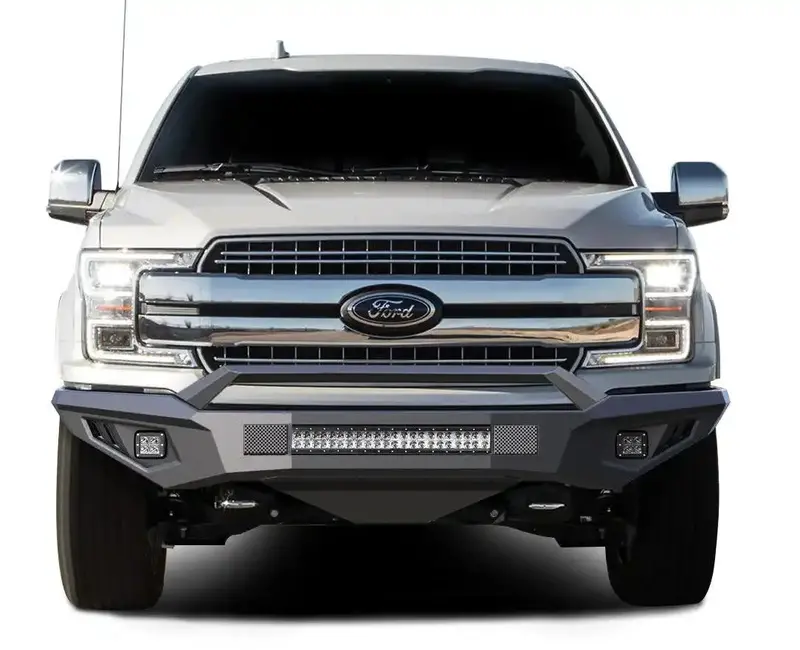Black Horse Off-Road Matte Steel Armour Ii Front Bumper For Ford F-150 (Afb-F118-K1) 1