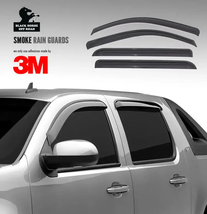 Black Horse Off-Road Smoke Acrylic Tape-On Lens Overlay – Headlight/Taillight Styling Accessory (Part #14-94632) 1
