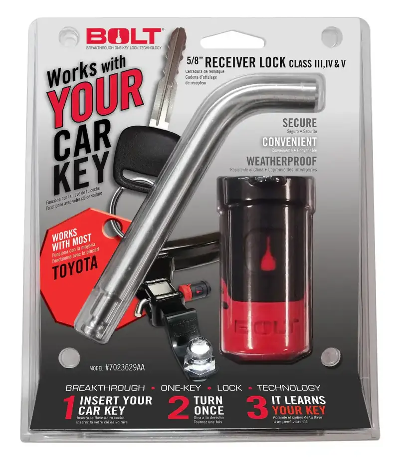 Bolt 7023584 5/8" Receiver Hitch Lock – Compatible With Toyota Towing Systems 1