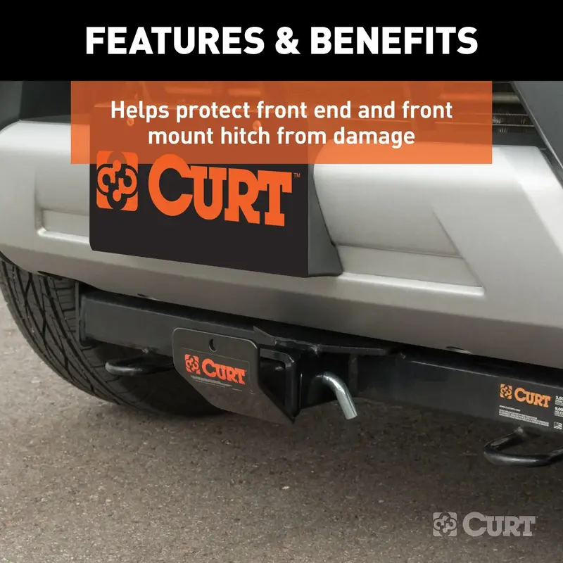 Curt 31007 Heavy-Duty Skid Plate For 2-Inch Trailer Hitch Receivers 1