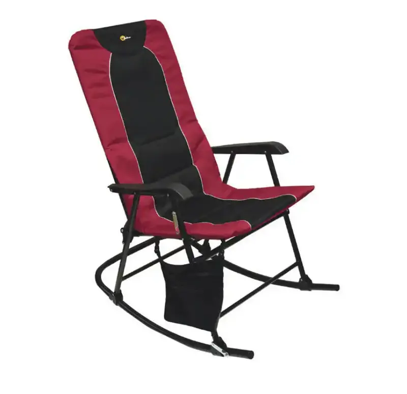 Dakota Field Gear Rkg Folding Chair – Burgundy & Black Portable Seat 1
