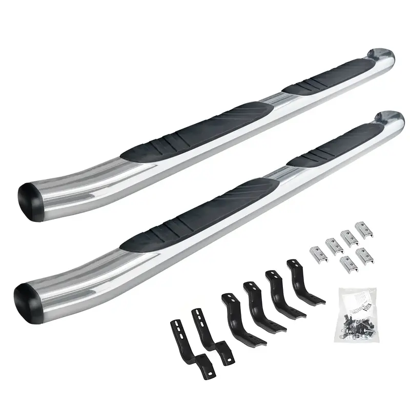 Go Rhino 685443580Cc Xtreme Composite Side Steps – Oe-Style Chrome Kit For Double-Cab Trucks 1