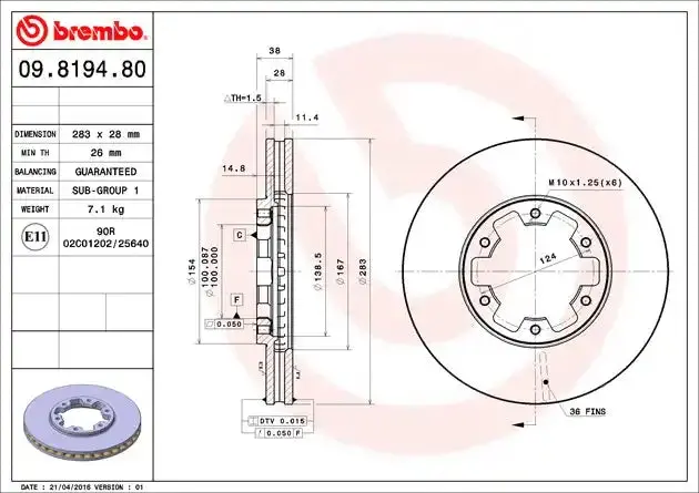 High-Performance Disc Brake Rotor – Universal Fit, Precision-Machined 1