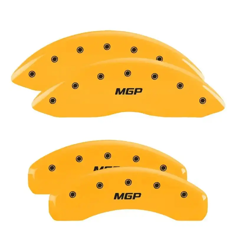 Mgp Engraved Caliper Covers – Front & Rear, Matte Black Finish With Silver Accent 1