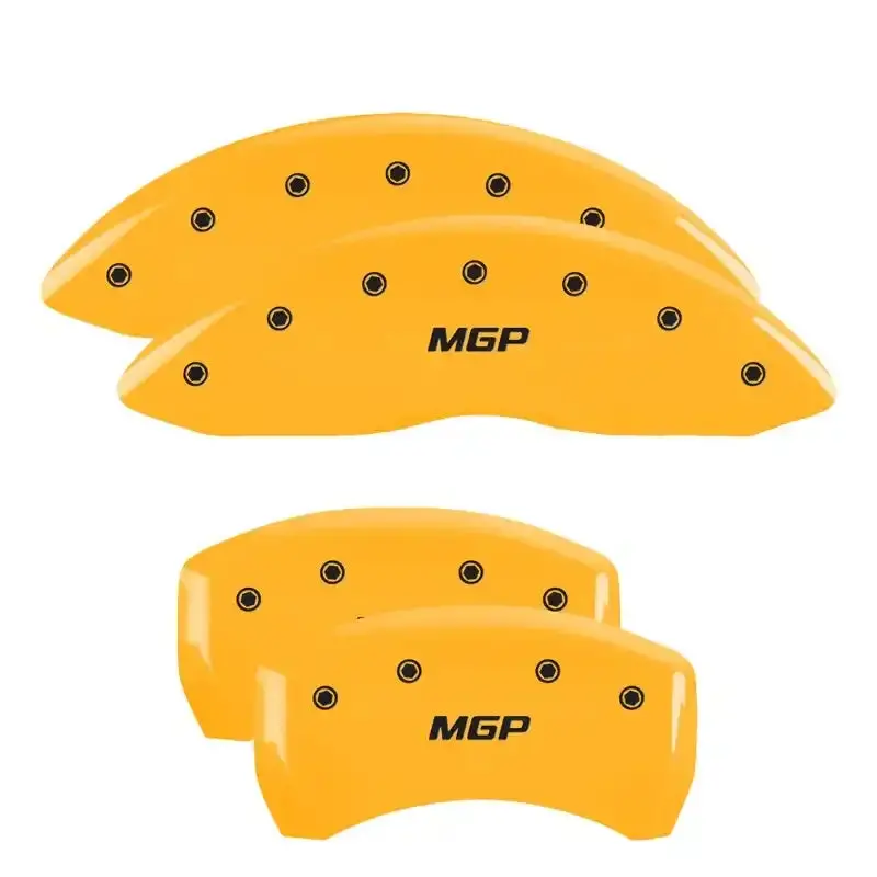 Mgp Yellow-Engraved 4-Piston Caliper Covers For Front And Rear Axles 1