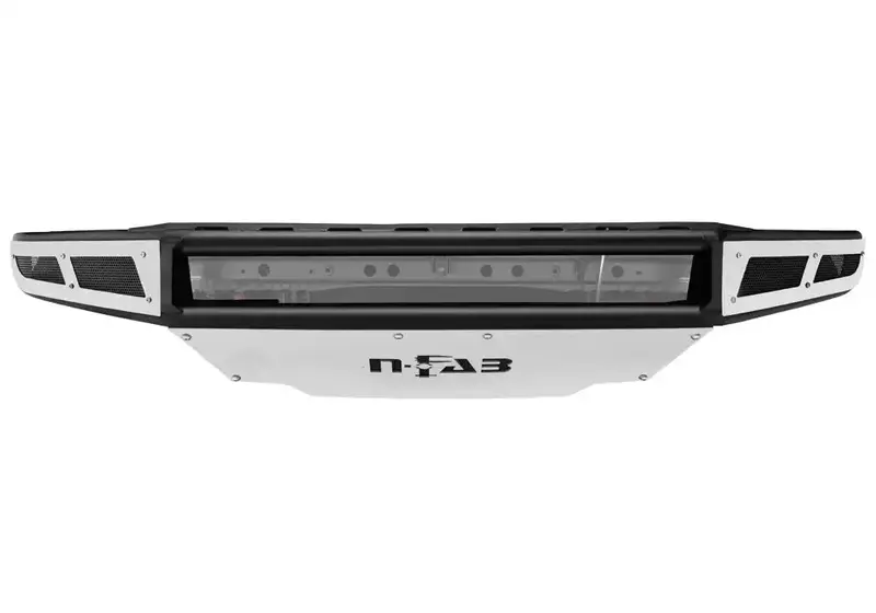 N-Fab F171Mrds Pre-Runner Front Bumper With Skid Plate For 2017–2023 Ford F-250/F-350 – Gloss Black 1