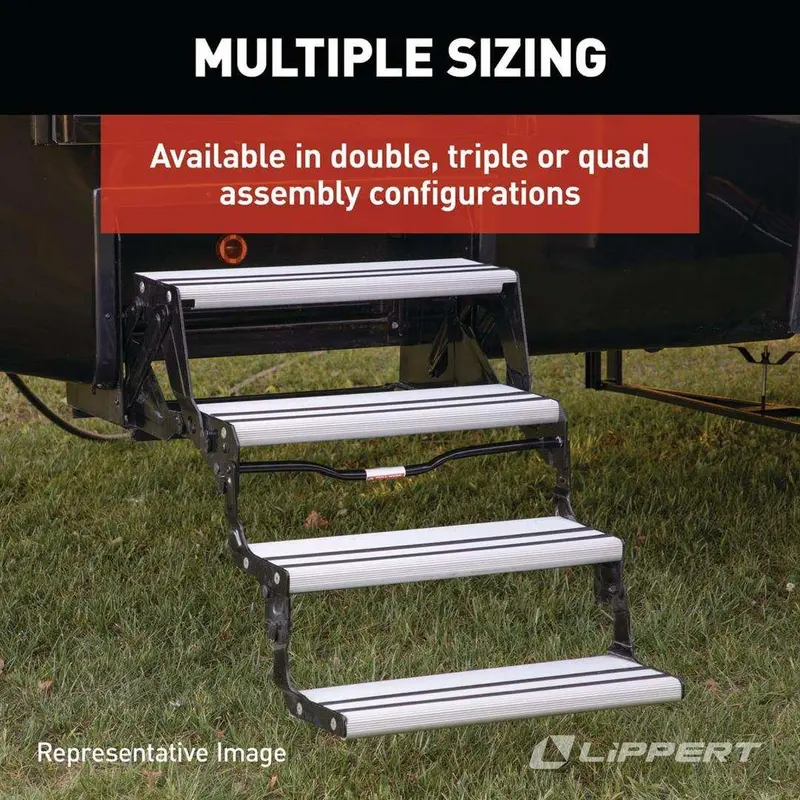Quad Aluminum Step – Hybrid-Design Running Board With Tread Surface 1