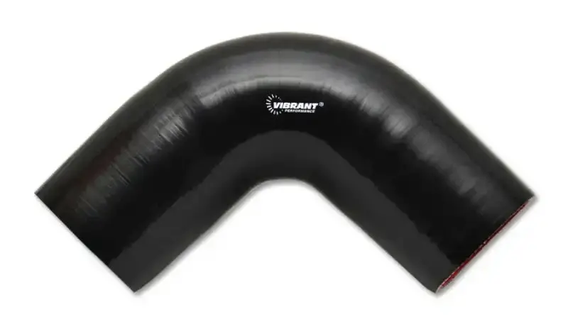 Vibrant 4-Ply Silicone 90° Elbow Connector – 1.5" Id, Reinforced Black Construction 1
